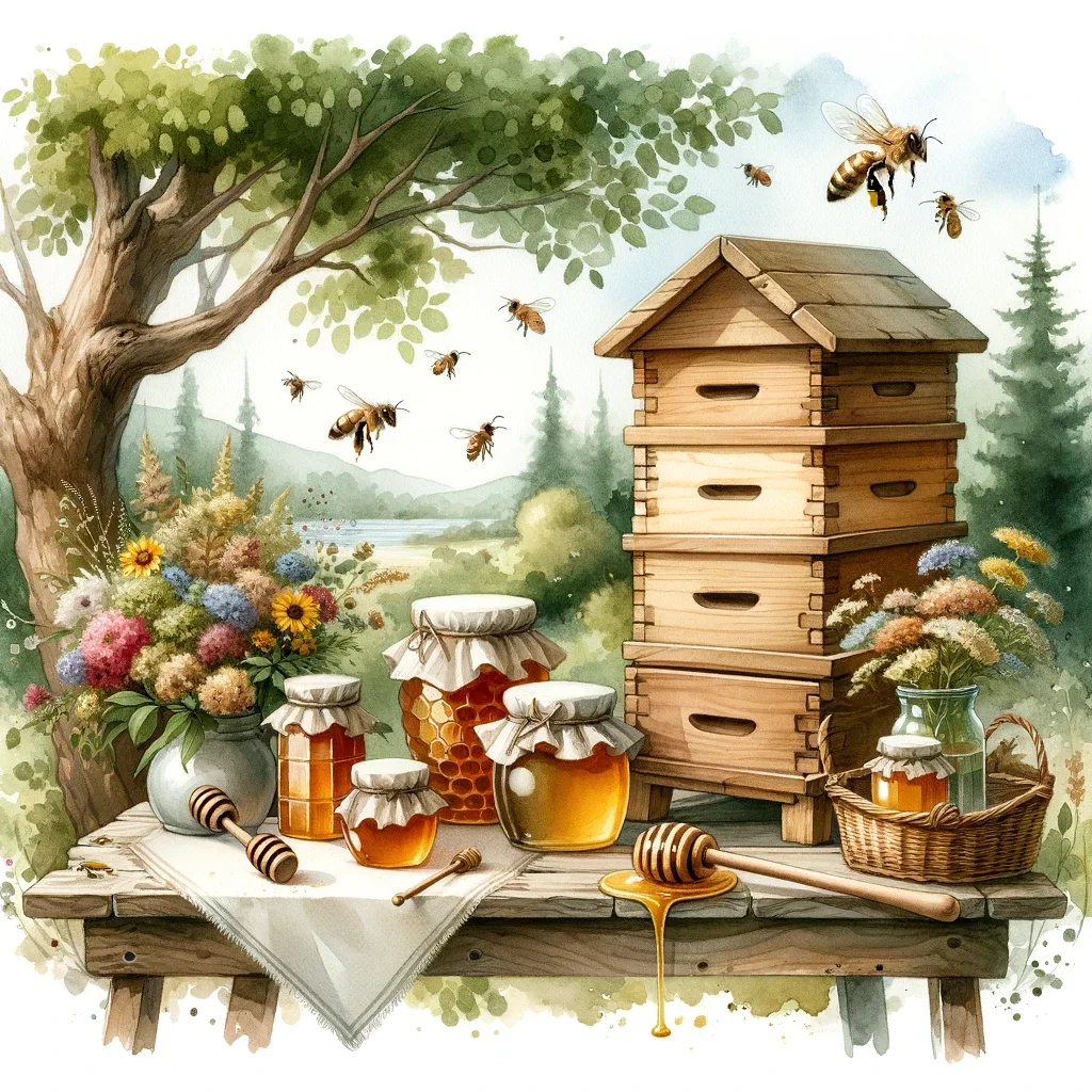 Honey production labeling image 2