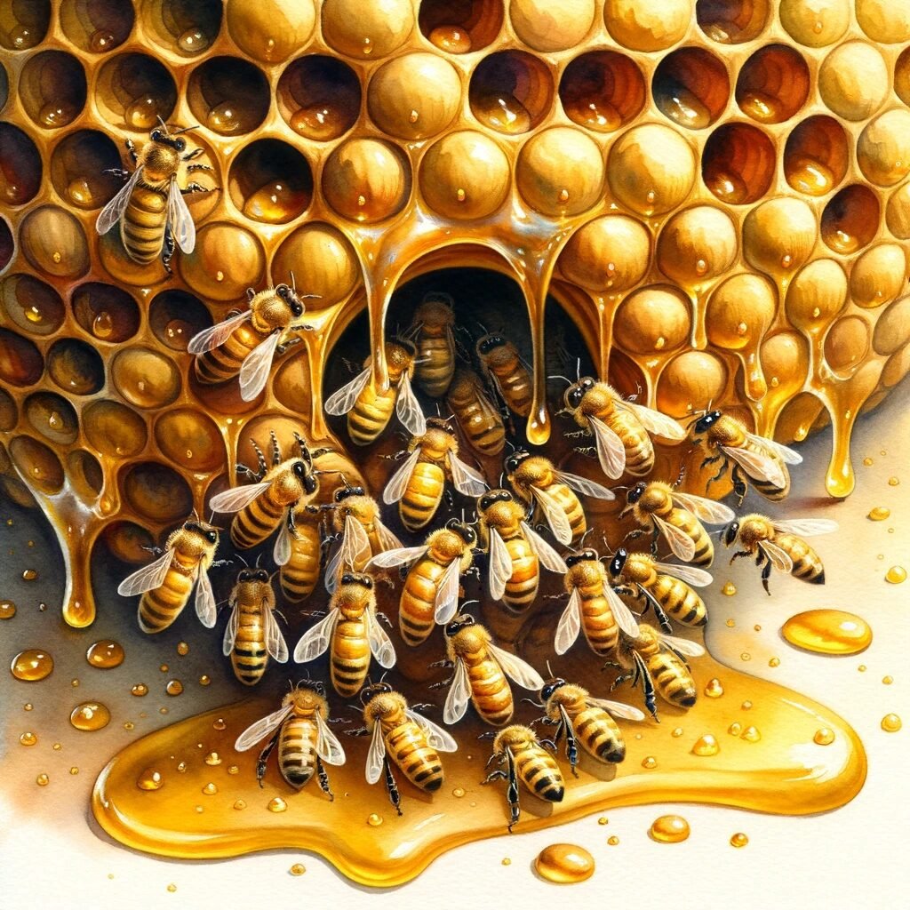 Golden Hive one-room beehive design with large deep frames