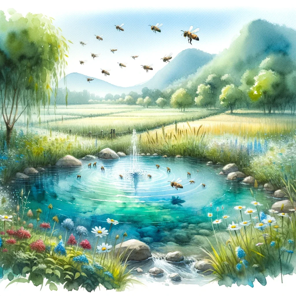 bee communication and water sources image 2