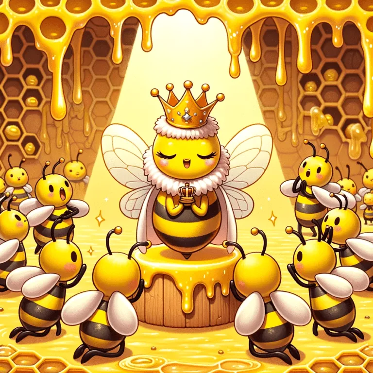 Attending to the queen bee image 2