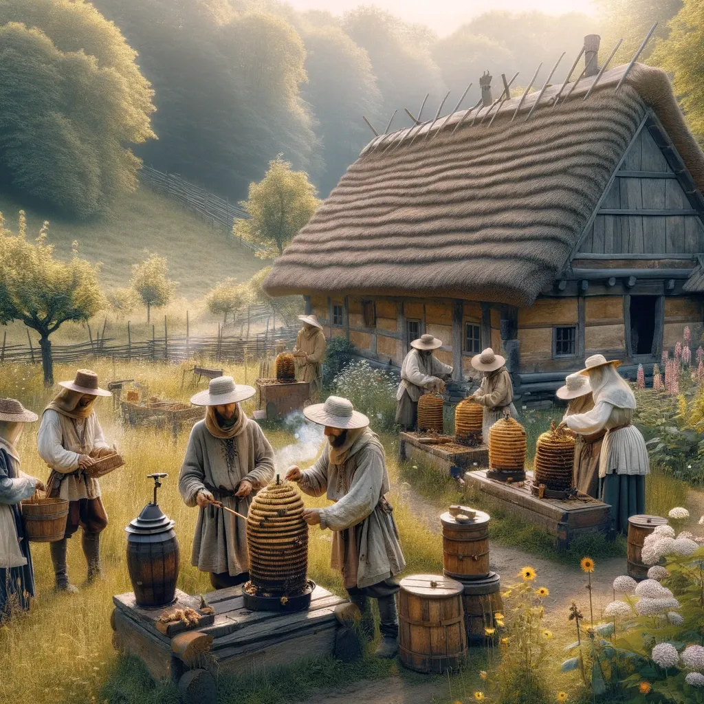 Beekeeping in medieval times image 3