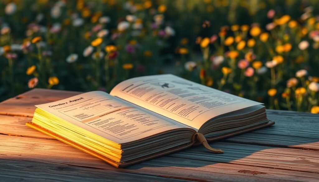 An operations playbook, a well-crafted manual for small farmer's cooperative apiaries. A sturdy, leather-bound volume rests on a rustic wooden table, its pages detailing cost-sharing strategies, technical training programs, and meticulous quality control measures. Warm lighting casts a soft glow, illuminating the intricate diagrams and neatly organized charts within. In the background, a lush, verdant field of blooming flowers and buzzing honeybees, reflecting the natural harmony of this cooperative model. The overall atmosphere conveys a sense of professionalism, efficiency, and a deep commitment to sustainable, community-driven apiculture.