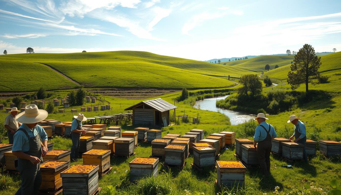 Cooperative apiary models for small farmers