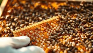 Drone brood harvesting for mite control