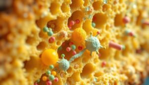 Microbial fermentation inside bee bread