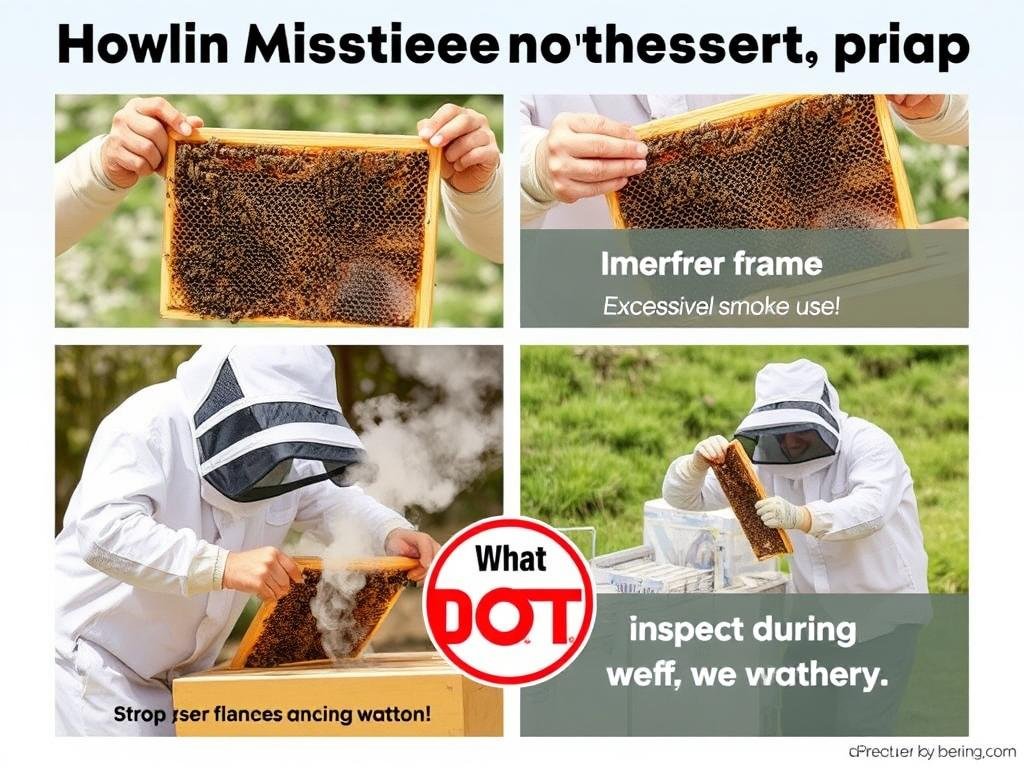 Mistakes to avoid during step by step beehive inspection