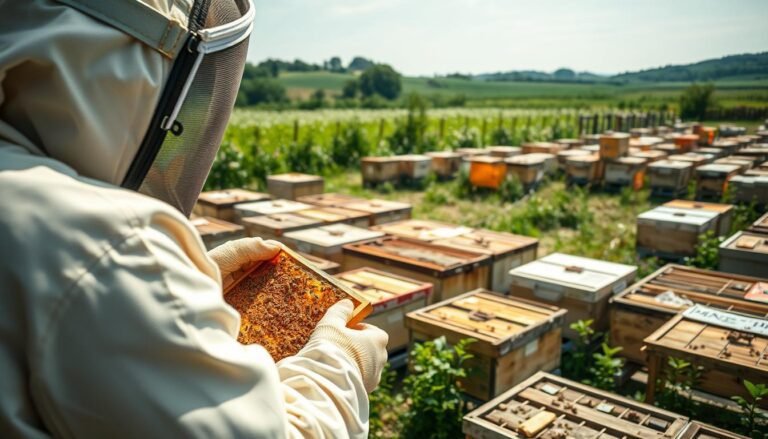 Risk assessment for large-scale beekeeping