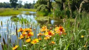 Role of bees in wetland restoration