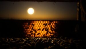 Sleep cycles of honeybees