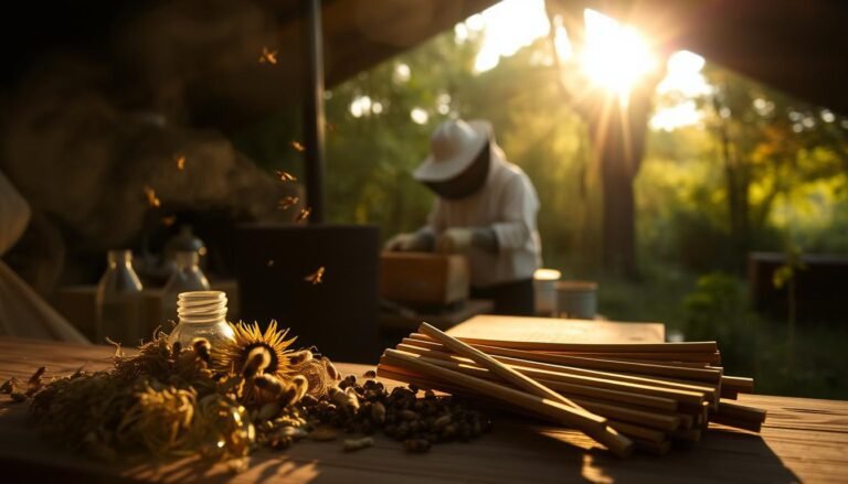 Smoke alternatives for hive calming