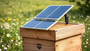 Solar-powered hive ventilators
