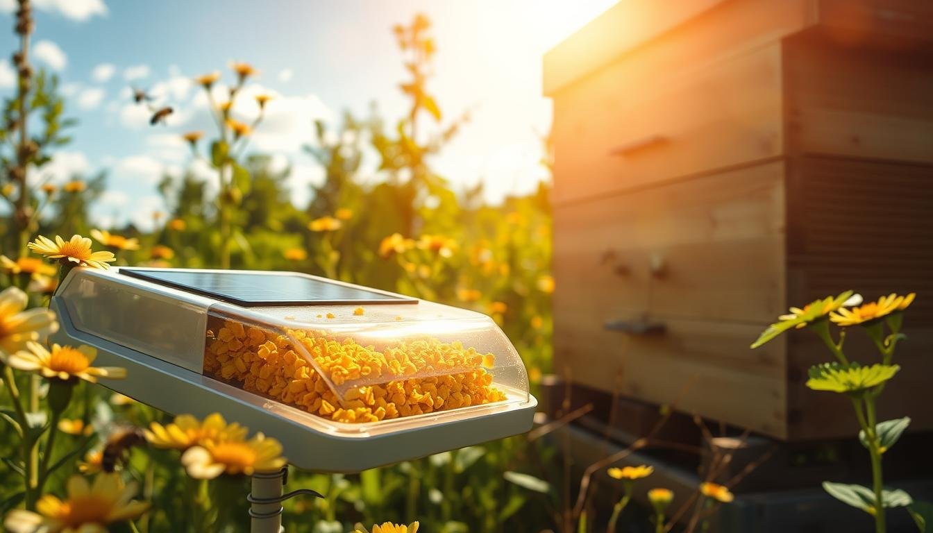 Solar-powered pollen traps