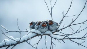Thermoregulation behavior in winter clusters