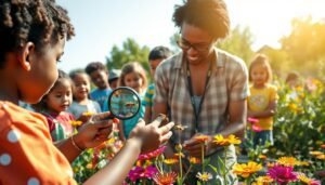 how to educate kids / community about bees and pollination