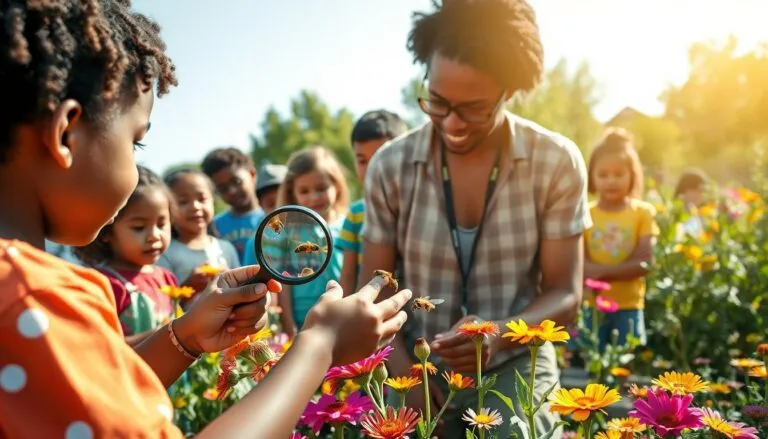 how to educate kids / community about bees and pollination