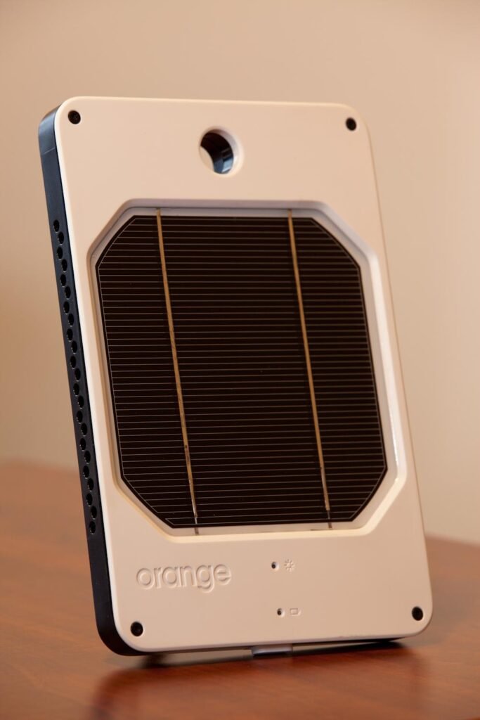 Small portable solar charger of the type used to power remote hive-monitoring cameras and sensors in research and DIY apiary setups