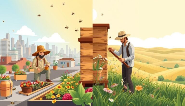urban vs rural beekeeping — pros & cons