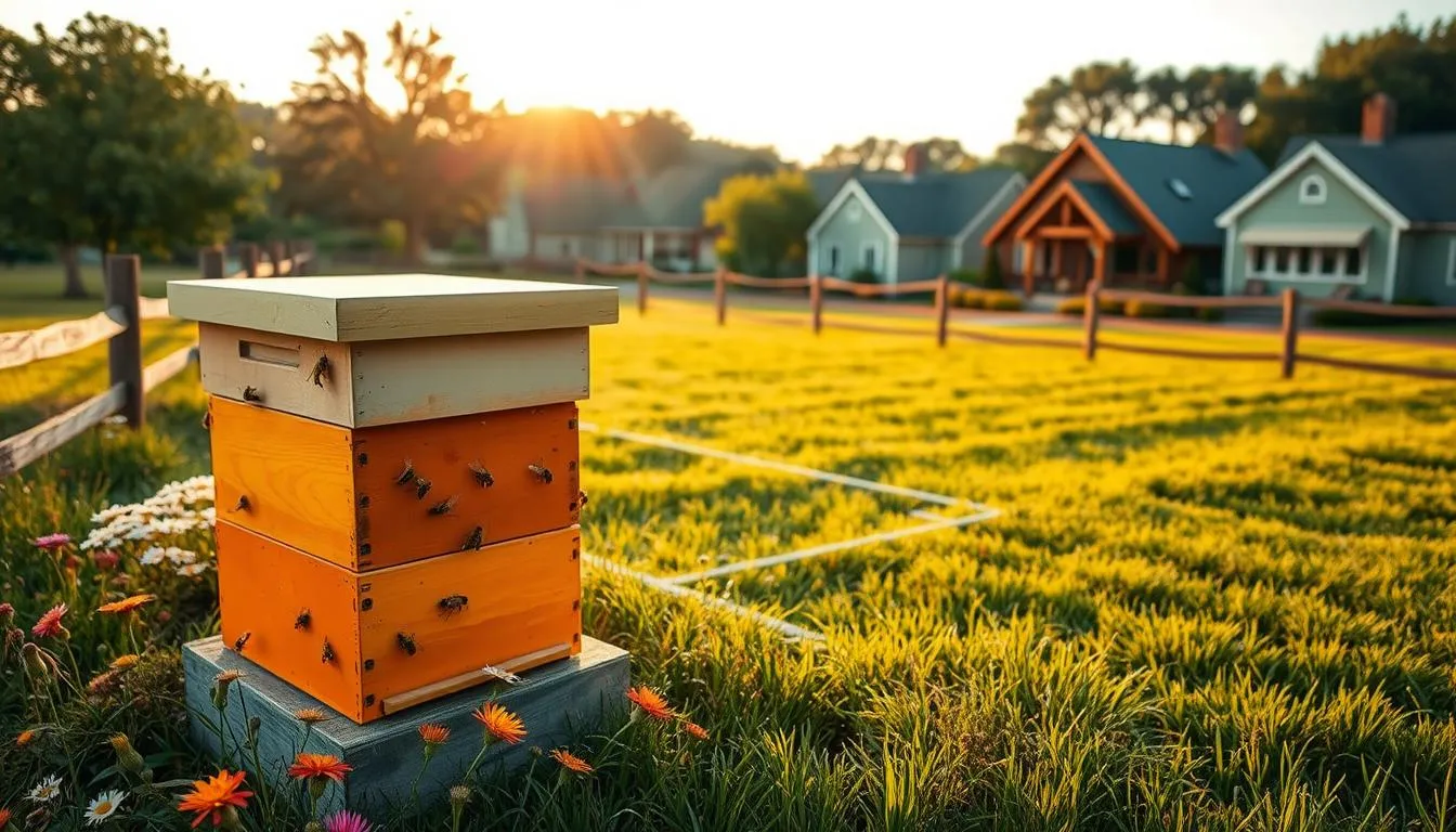 19. how close beehives can be to neighbors