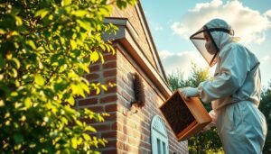 49. safe way to remove bees from a building