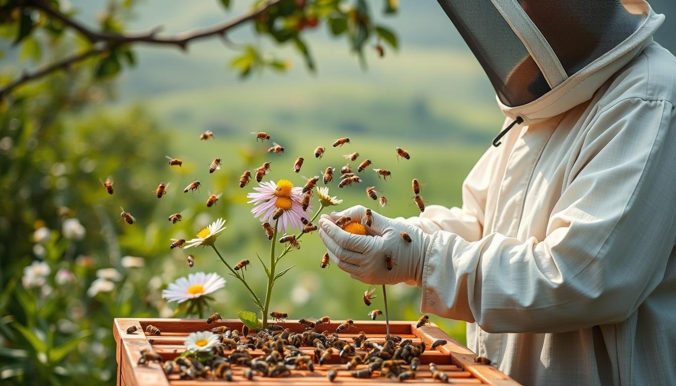 how to keep bees calm without smoke