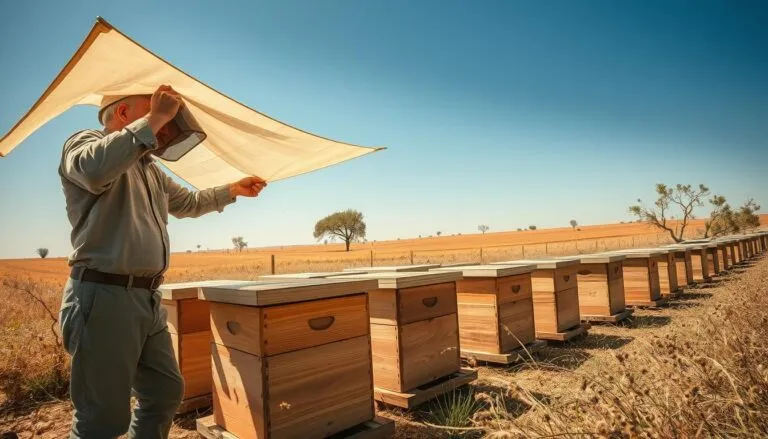 how to protect hives from extreme heat