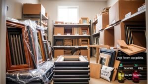 how to store frames to prevent pests
