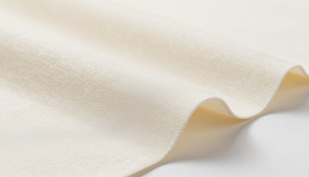 A close-up view of high-quality inner cover material displayed on a clean, neutral-colored background. The foreground showcases the texture of the fabric, emphasizing its breathability and durability, with delicate fibers visible. In the middle ground, a subtle sheen highlights the material's robust yet soft feel, while the background remains softly blurred to draw focus to the fabric. The lighting is bright and natural, casting gentle shadows that enhance the texture and depth. The overall atmosphere conveys a sense of reliability and comfort, evoking the essence of a refreshing summer experience. The image should be professionally composed with a sharp focus, capturing the integrity and quality of the inner cover material.