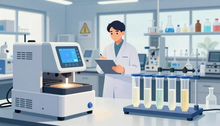 A detailed, educational illustration comparing flash treatments and extended-release methods of formic acid application