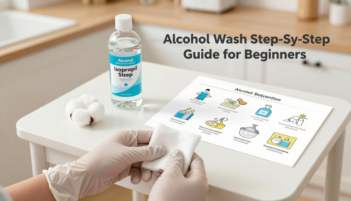 alcohol wash step by step for beginners