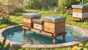 anti-ant moat hive stand design