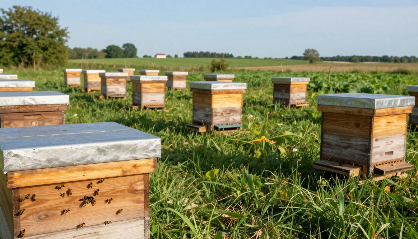 apiary entrance spacing for better biosecurity