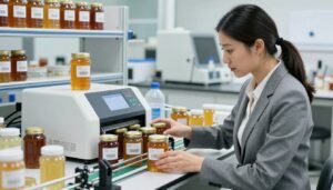 batch coding honey jars for traceability