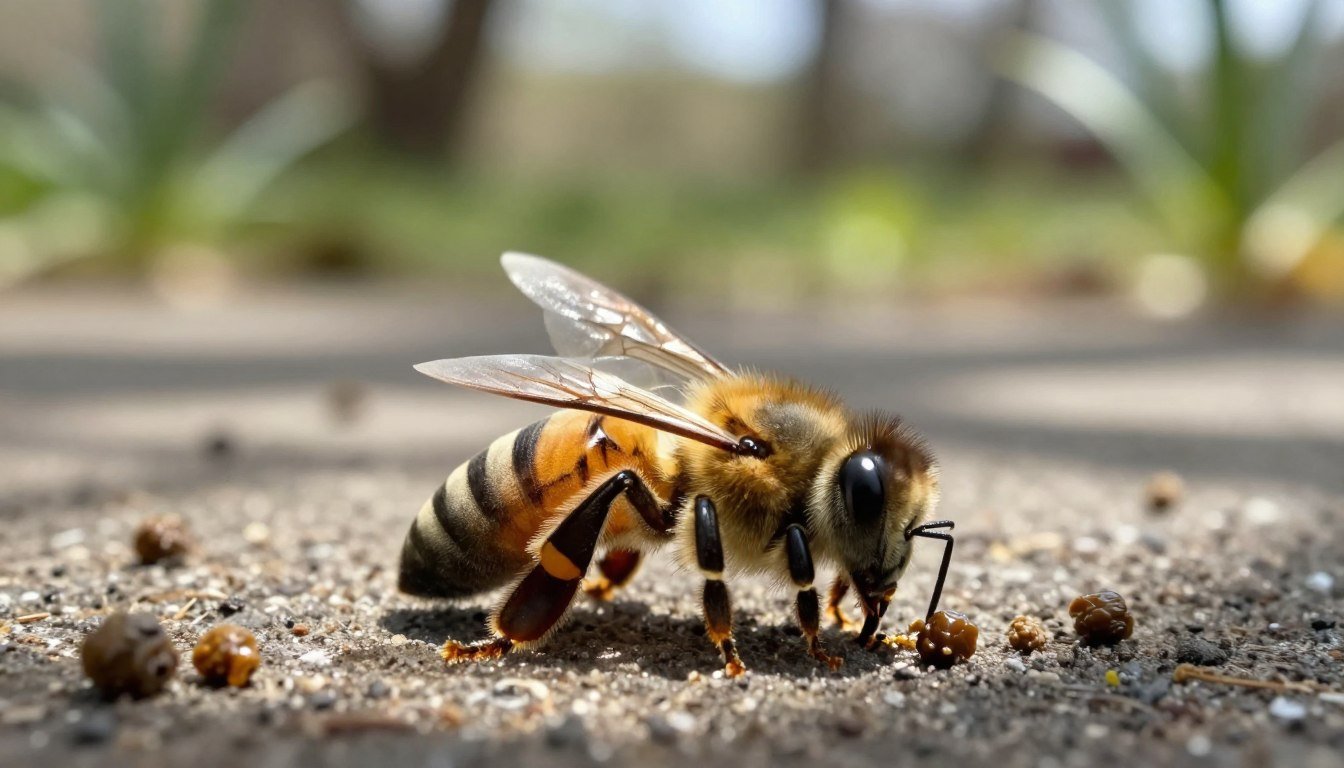 bee dysentery after winter cleansing flights
