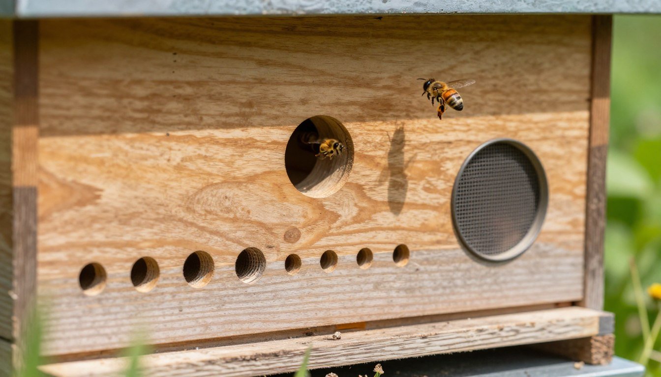 bee-proof ventilation hole sizes