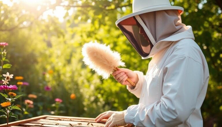 best bee brush alternative for gentle inspections