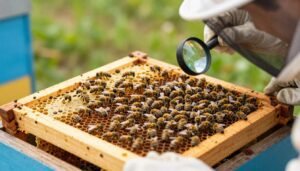 best brood frame to sample for mites