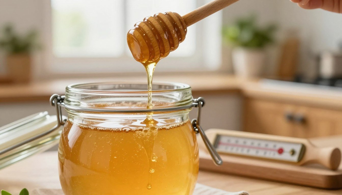 best temperature to decrystallize honey