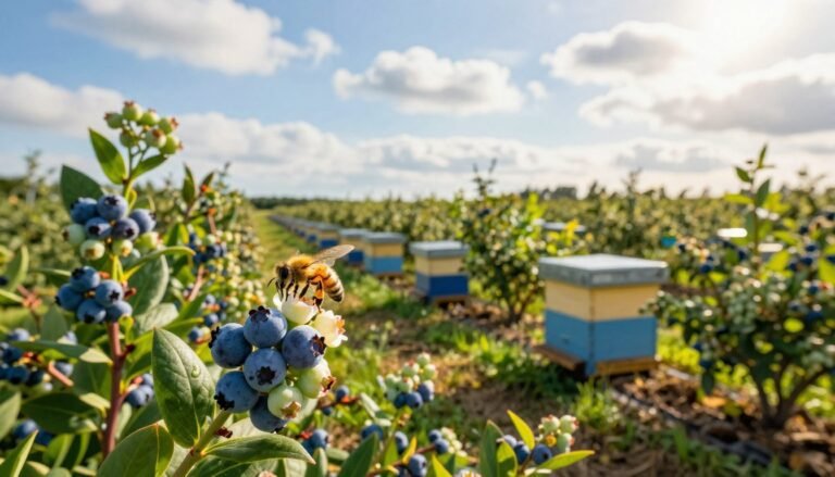 blueberry pollination hive placement strategy