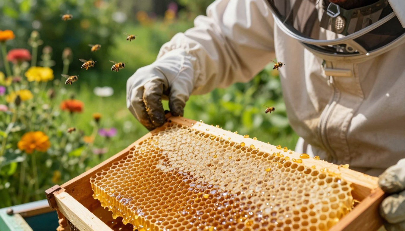 can you extract honey from a colony under treatment