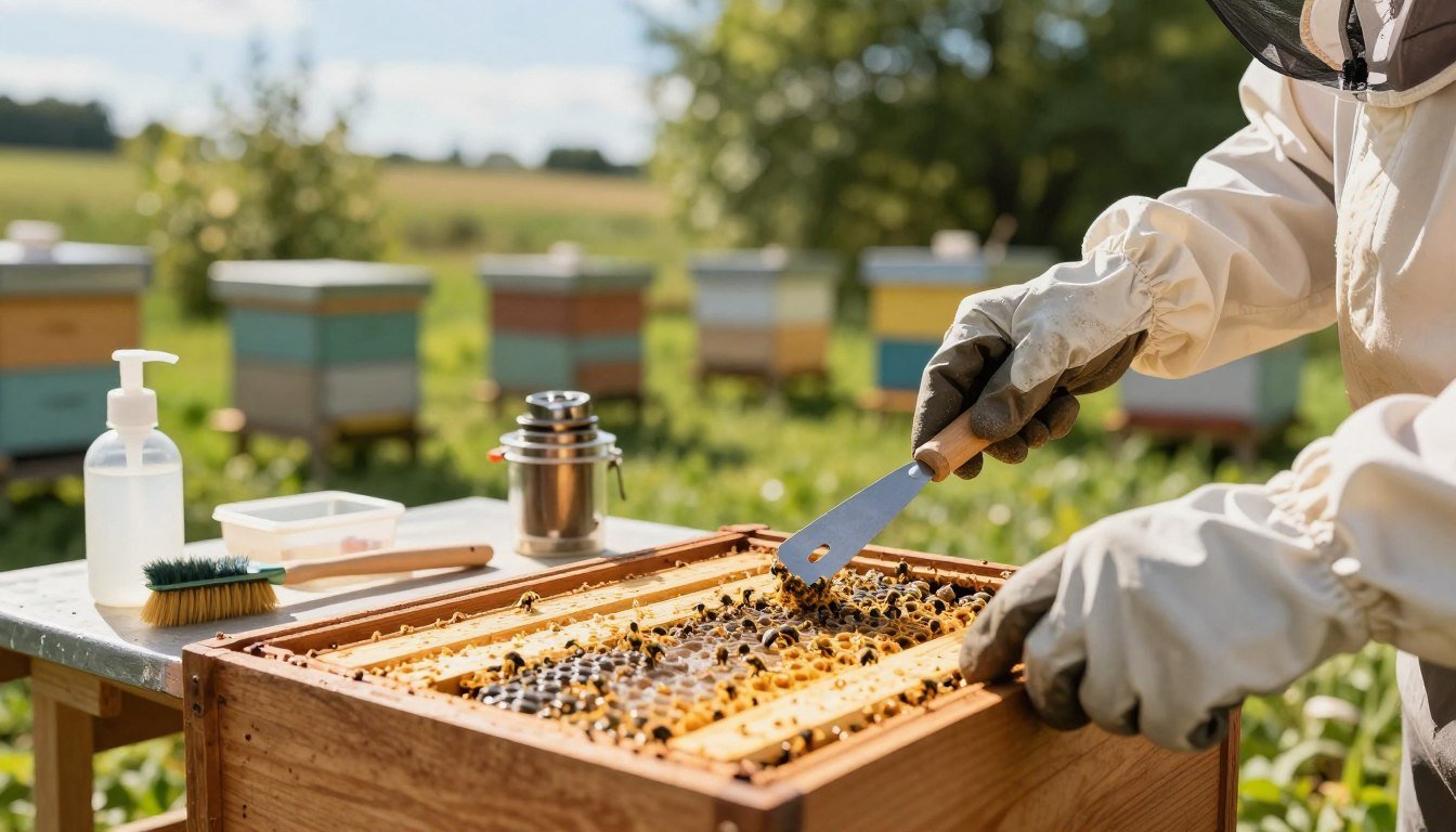 can you reuse equipment after chalkbrood