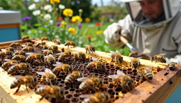 disease signs after installing package bees