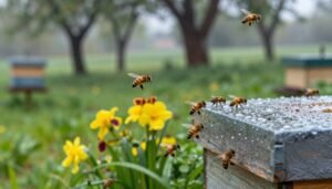 does rain affect varroa mite counts