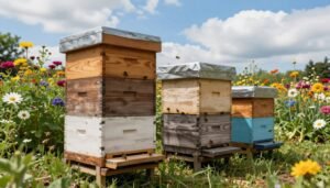 double-deep vs single-brood hives for pollination work