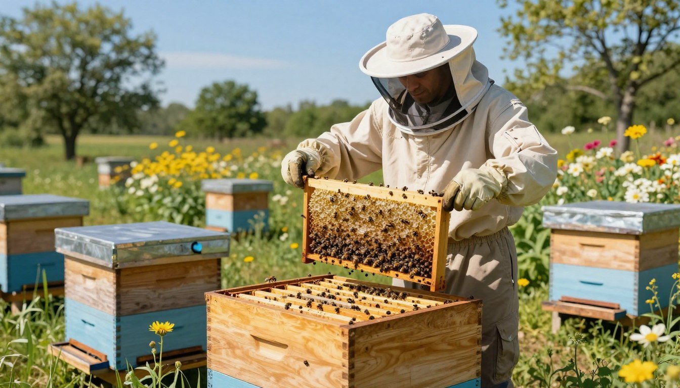 drone comb placement for mite management