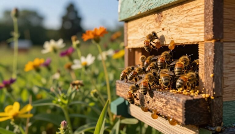 feeding colonies before pollination contracts