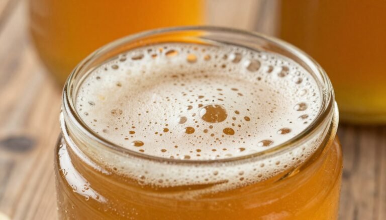 foam on honey after bottling explained