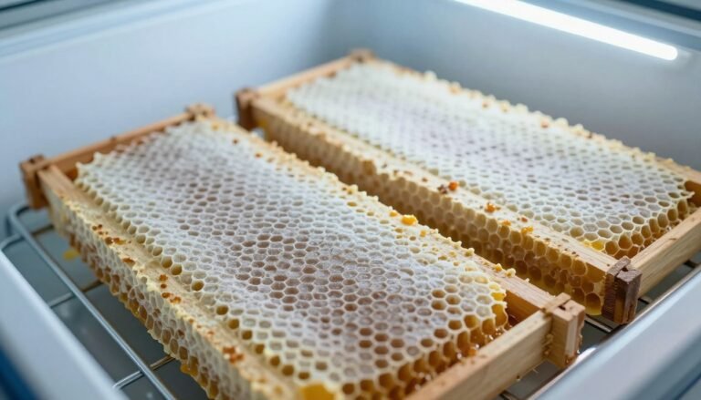 freezing drawn comb to kill wax moth eggs