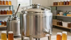 honey settling tank size guide