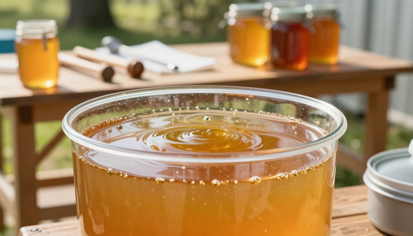 how long honey can sit in a settling tank