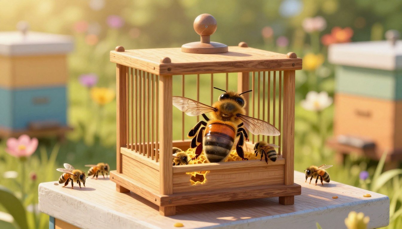 how long to keep a package queen caged